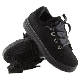 Sneakers nere con nastri H99-23 Black nero 1