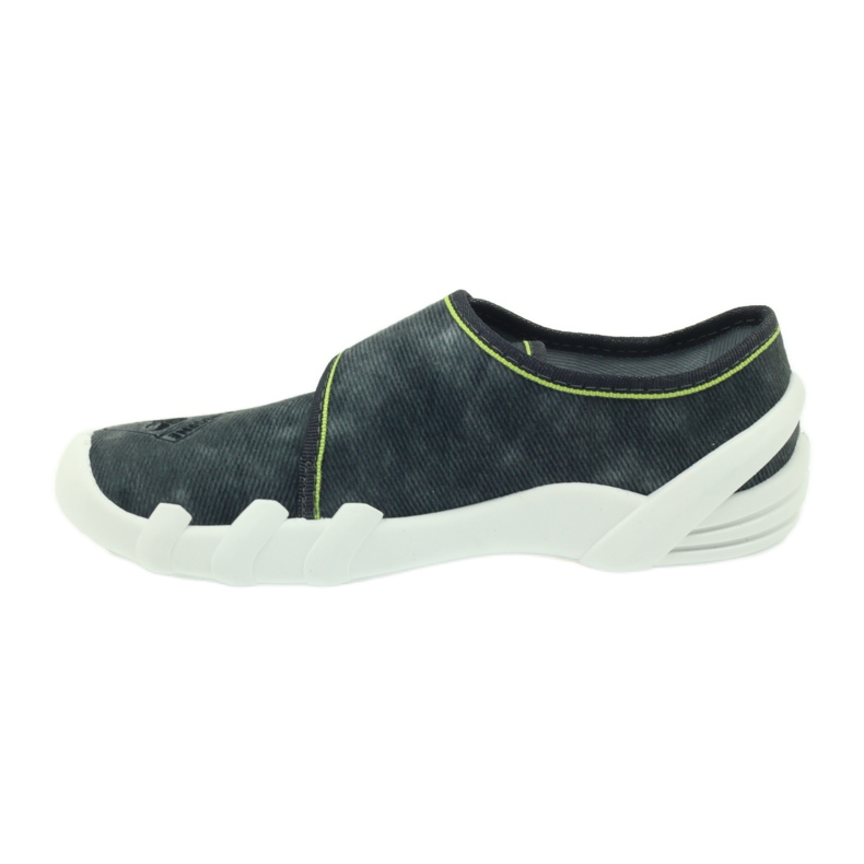 Scarpe da bambino Befado pantofole sneakers 273y241 nero grigio verde 2