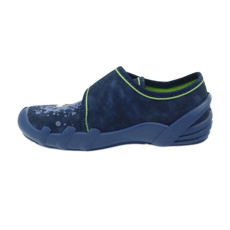 Ciabatte in velcro calciatore Befado 273x237 verde blu navy 2