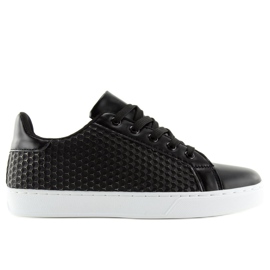 Sneakers da donna nere KK-142 Black nero 2