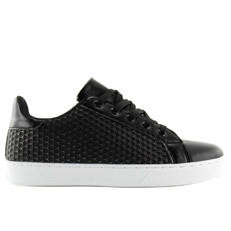Sneakers da donna nere KK-142 Black nero 2
