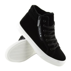 Sneaker nere calde alla caviglia W-3072 Black nero 1