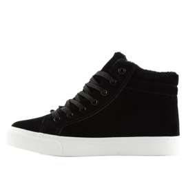Sneaker nere calde alla caviglia W-3072 Black nero 2