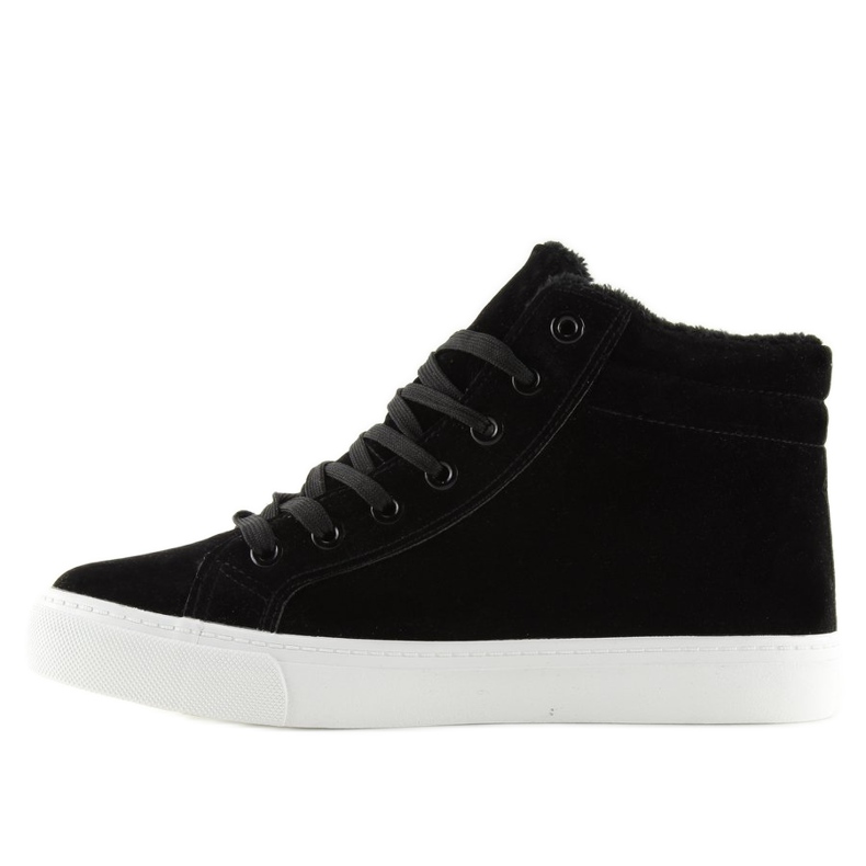 Sneaker nere calde alla caviglia W-3072 Black nero 2