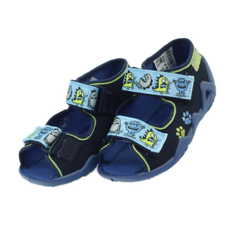 Befado scarpe per bambini sandali pantofole 250P076 blu verde blu navy 5