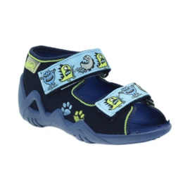 Befado scarpe per bambini sandali pantofole 250P076 blu verde blu navy 1