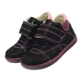 Ren But Stivali per bambini in pelle con velcro Burard Metalic 1531 Ren ma rosso 4