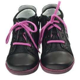 Scarpe per bambini in pelle nera RenBut nero 3