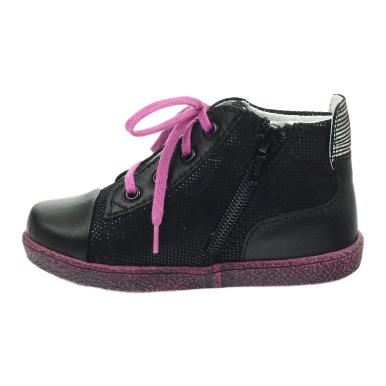 Scarpe per bambini in pelle nera RenBut nero 2