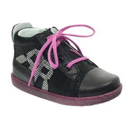 Scarpe per bambini in pelle nera RenBut nero 1