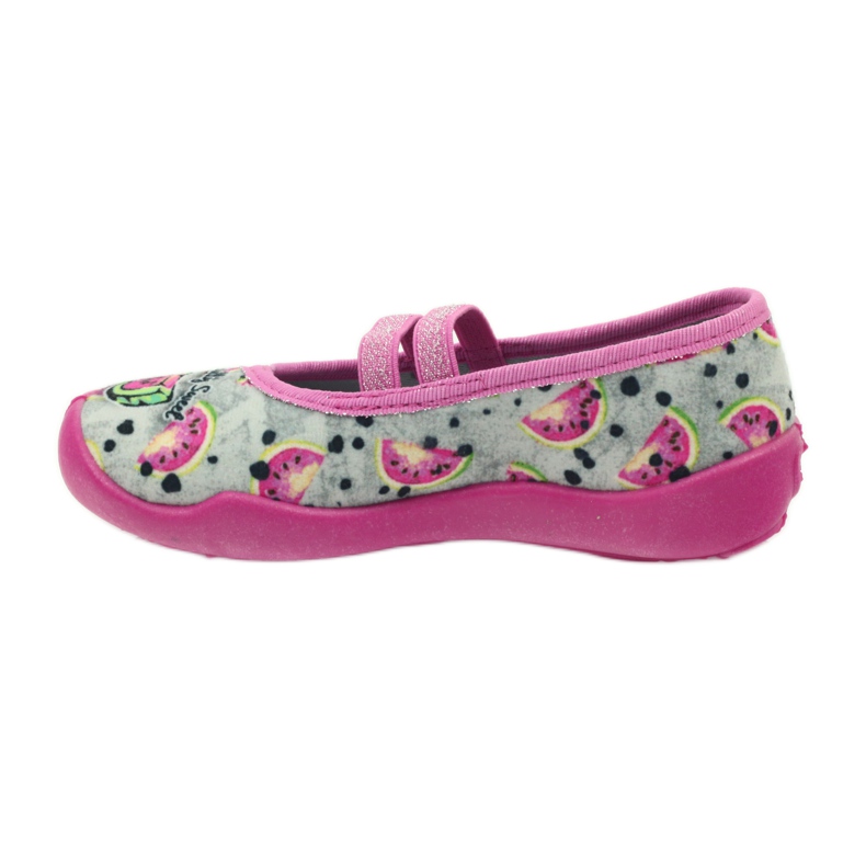 Befado scarpe per bambini ballerine pantofole 116x231 grigio verde rosa 3