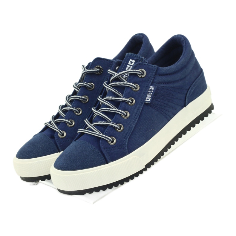 Sneakers con zeppa Big Star 274502 blu navy 4