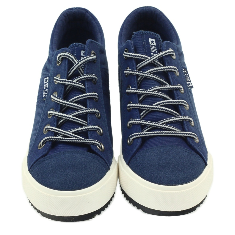 Sneakers con zeppa Big Star 274502 blu navy 3