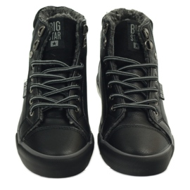 Sneakers sportive con pelliccia Big Star nero 3