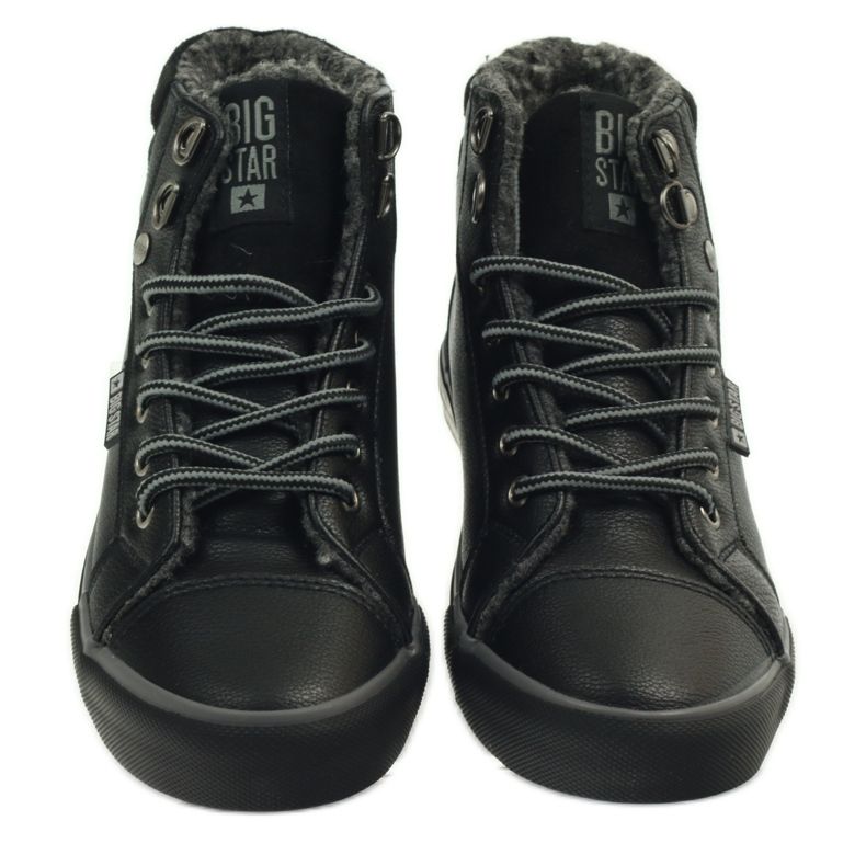 Sneakers sportive con pelliccia Big Star nero 3