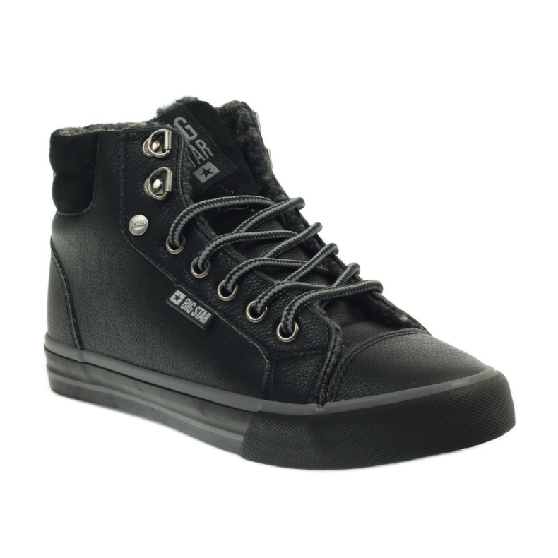 Sneakers sportive con pelliccia Big Star nero 1