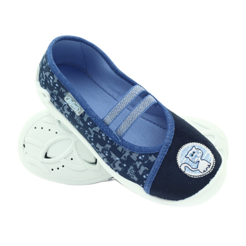 Befado scarpe per bambini ballerine pantofole 116x241 blu blu navy 3