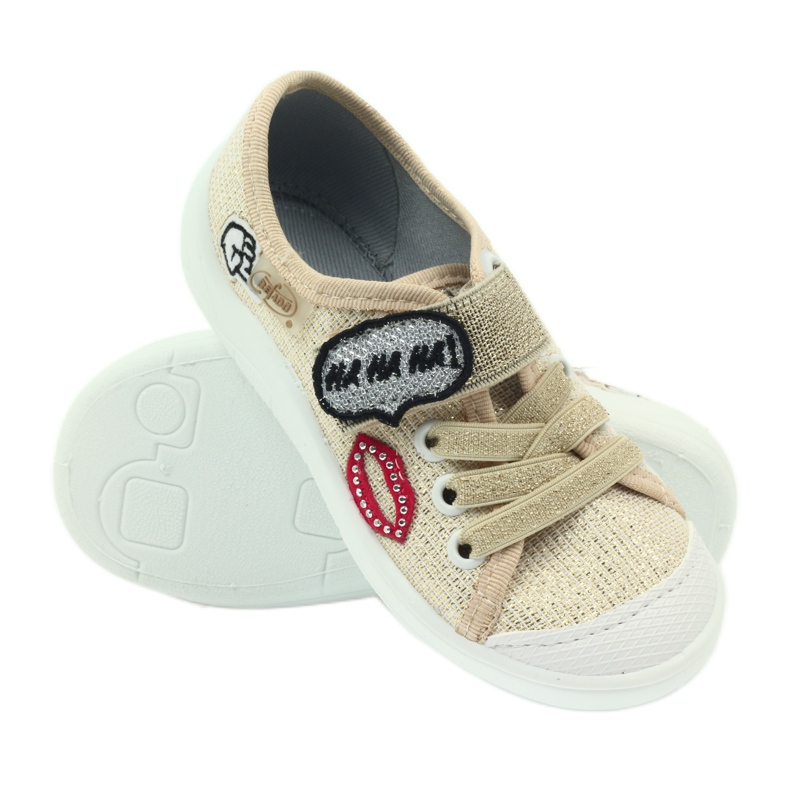 Scarpe per bambini Befado, scarpe da ginnastica 251x098 grigio giallo rosso 3