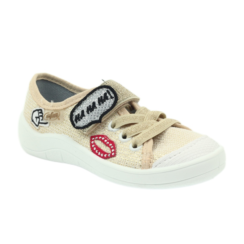 Scarpe per bambini Befado, scarpe da ginnastica 251x098 grigio giallo rosso 1