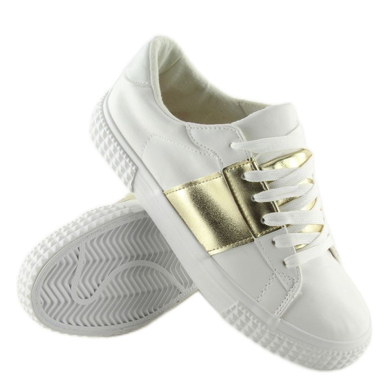 Sneakers da donna bianche e oro M896 WHITE/GOLD bianca giallo 2