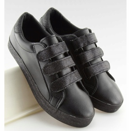 Nero XL10P Sneakers nere con velcro 1