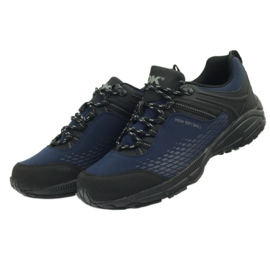 Softshell da trekking sportivo DK 19503 nero blu navy 6