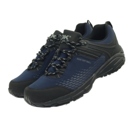 Softshell da trekking sportivo DK 19503 nero blu navy 5