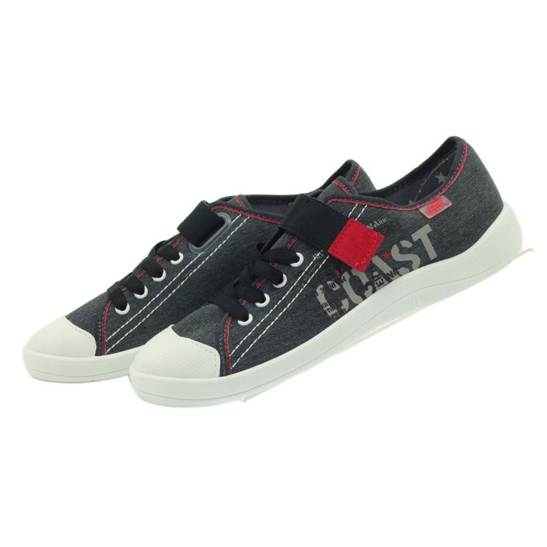 Befado scarpe giovanili, scarpe da ginnastica 251q063 grigio rosso 4