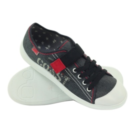 Befado scarpe giovanili, scarpe da ginnastica 251q063 grigio rosso 3