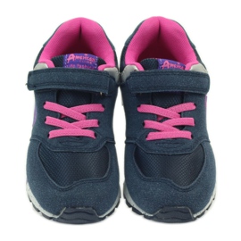 American Club Scarpe sportive americane ADI per bambini 15110 rosa blu navy 4
