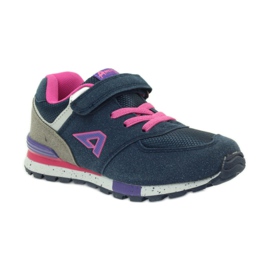 American Club Scarpe sportive americane ADI per bambini 15110 rosa blu navy 1