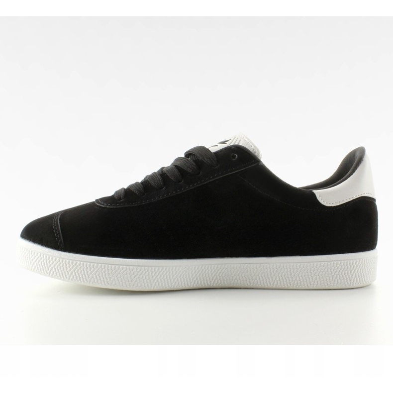 Sneakers in camoscio Juniorki BK6180-1 Nero bianca 1