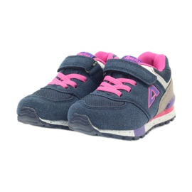 American Club Scarpe sportive per bambini ADI americane 15110 BM45976 rosa blu navy 4