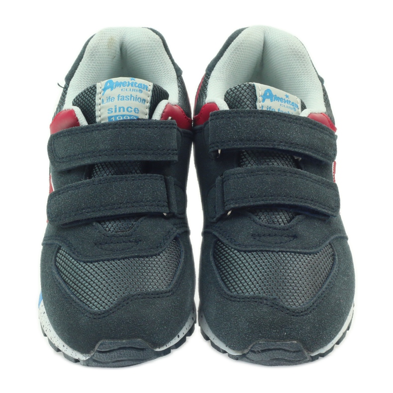 American Club Scarpe sportive americane ADI per bambini 15110 grigio rosso blu navy 4