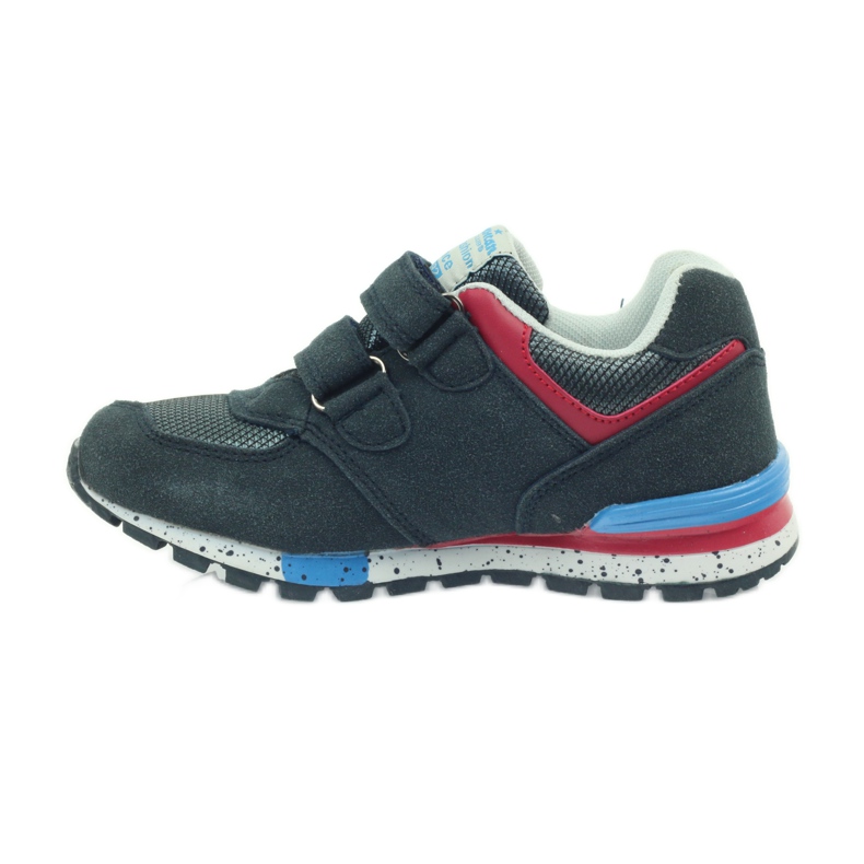 American Club Scarpe sportive americane ADI per bambini 15110 grigio rosso blu navy 2