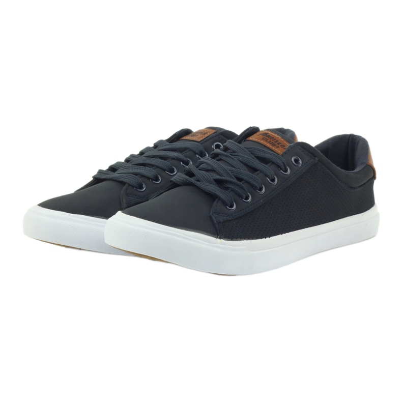 American Club scarpe da ginnastica americane sneakers scarpe da uomo marrone blu navy 3