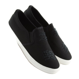 Sneakers slip-on nere BL126P Black nero 2