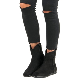 Stivali classici in pelle scamosciata nero 1