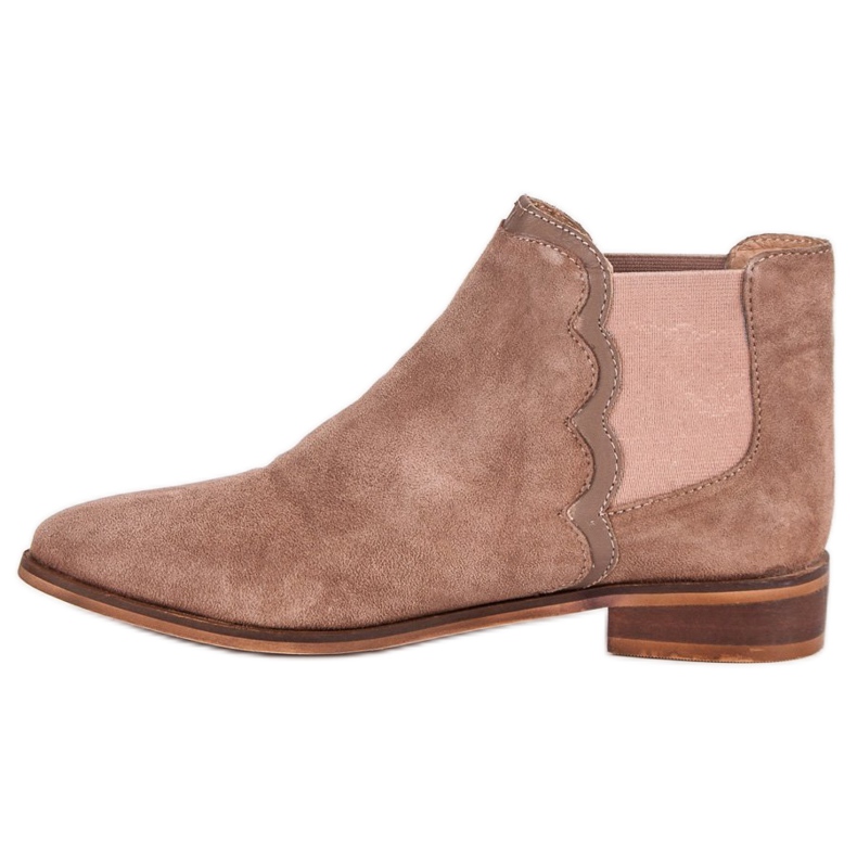 Stivaletti in pelle Stivali Jodhpur marrone 1