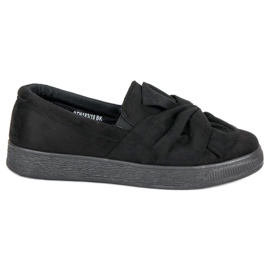 McKey Sneakers in pelle scamosciata senza lacci nero 1
