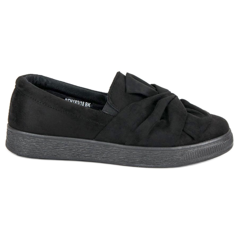 McKey Sneakers in pelle scamosciata senza lacci nero 1