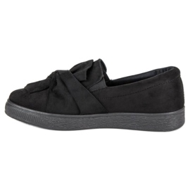 McKey Sneakers in pelle scamosciata senza lacci nero 2