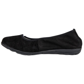 Filippo Ballerine in pelle nera nero 1