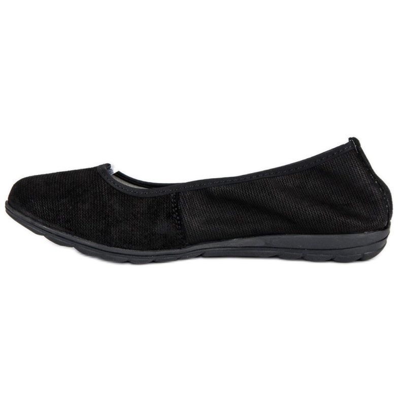 Filippo Ballerine in pelle nera nero 1
