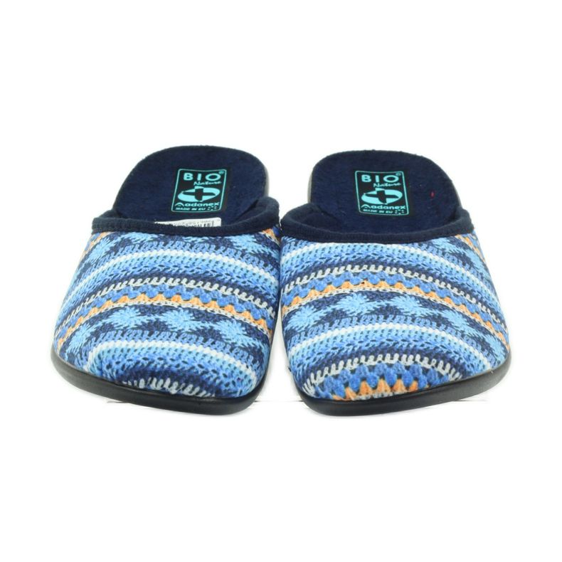 Pantofole Adanex 23557 Maglia norvegese blu navy blu arancia 4