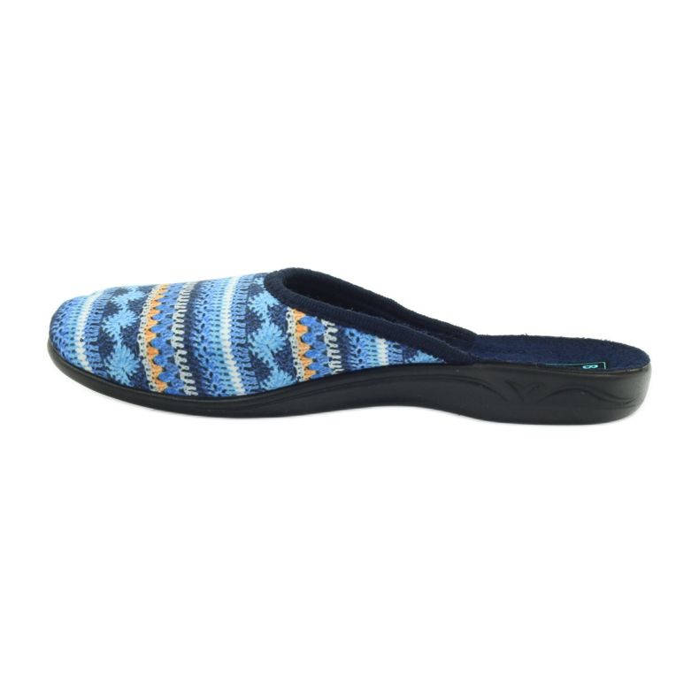 Pantofole Adanex 23557 Maglia norvegese blu navy blu arancia 2