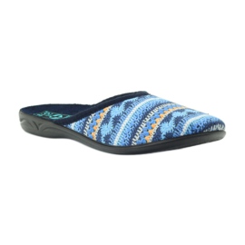 Pantofole Adanex 23557 Maglia norvegese blu navy blu arancia 1