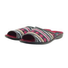 Pantofole norvegesi Adanex bianca grigio multicolore rosso 3
