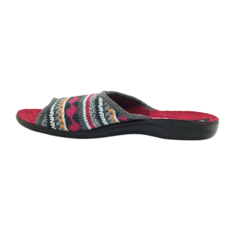 Pantofole norvegesi Adanex bianca grigio multicolore rosso 2