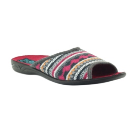Pantofole norvegesi Adanex bianca grigio multicolore rosso 1
